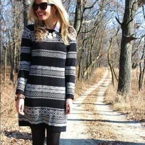 Anthropologie Cynthia Rowley Brown Long Sleeve Sweater Dress